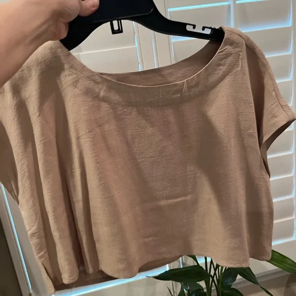 Express Cream-Tone Pleated Maxi Skirt Set - Picture 2 of 7